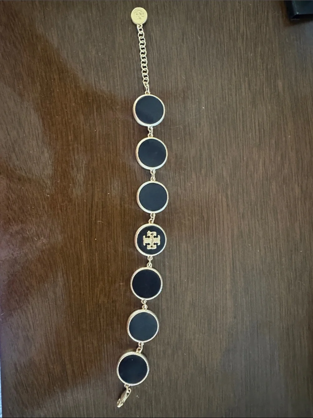 Tory Burch Black and Gold Bracelet NWT $145